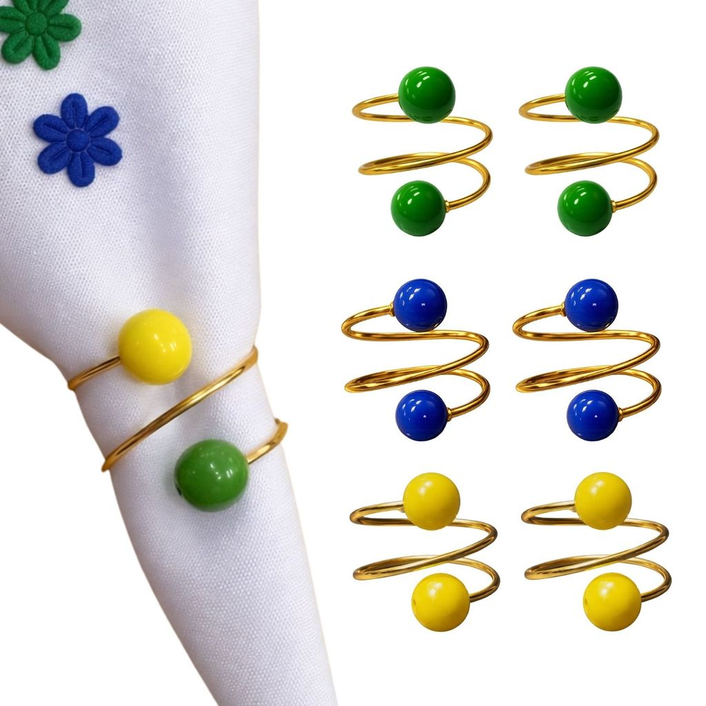 Kit 06 Anel de Guardanapo Para Copa do Mundo Brasil